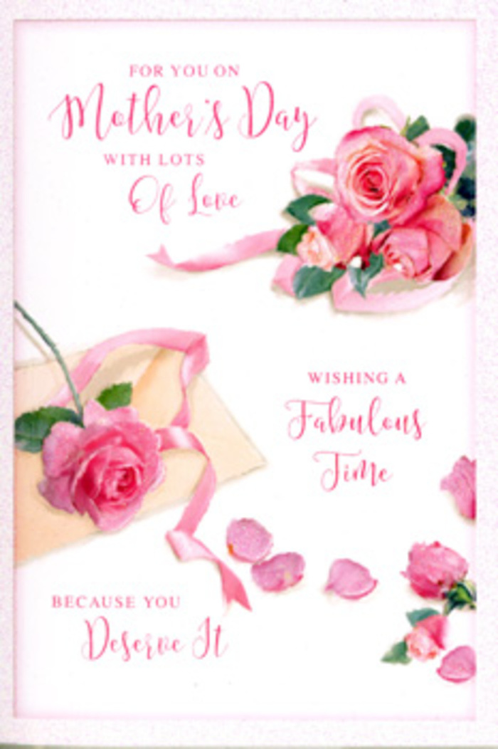 The Mother's Day card shown here captures a moment of gentle celebration through a carefully composed floral design that could easily have been inspired by pink rose bouquets prepared in a flower shop near Penge Triangle. At the heart of the card is a rounded grouping of pink roses, their petals layered in generous spirals, some tightly furled, others open like soft cups. The colours are subtly varied, with pale blush tones at the edges melting into stronger rose and mid-pink hues, suggesting both tenderness and enduring affection. Surrounding this central cluster, a light sprinkling of rose petals decorates the pale background, giving the impression that the bouquet has been lightly shaken, leaving a romantic trail much like petals on a dining table after a long Mother's Day lunch in a Penge home. The petals are delicately shaded, some with darker tips, others more translucent, adding a realistic sense of depth and texture. A pastel ribbon threads through the flowers, its gentle curves and loose ends adding an air of relaxed elegance, the way a florist might finish a hand-tied gift bouquet at Flowers Penge. Flowing calligraphy winds its way around the roses, the script graceful and slightly playful, visually dancing across the card with messages of love, thanks, and admiration. The entire scene is softly lit, with a warm, diffused glow that flatters the pinks and keeps the mood peaceful and heartfelt, reminiscent of calm daylight in a quiet side street off Maple Road. The card feels like a visually tender embrace-a meaningful keepsake to accompany fresh blooms delivered for Mother's Day around Penge.